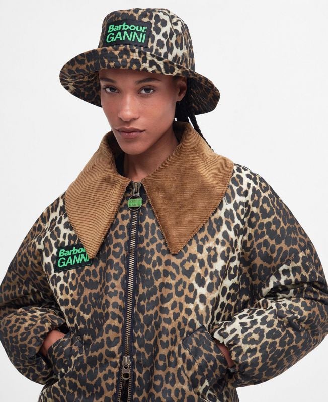 Barbour x ganni jacket Leopard print